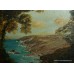 Small Riviera Oil on Canvas Signed "Y. Rayworth 85" 