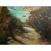 Small Riviera Oil on Canvas Signed "Y. Rayworth 85" 