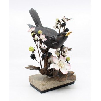 Albany Limited Edition Blackbird Sculpture Songbird Series