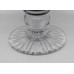 Very Fine English Cut Glass Amethyst Overlay Crystal Oil Lamp