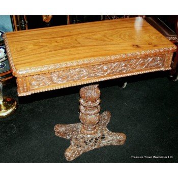 Anglo Indian Padouk 19th c. Card Table