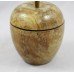 Antique Carved Wood Apple Treen Container