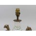Antique Austrian Majolica Table Lamp with Griffin Form Handles