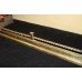 Antique Brass 5 ft Padded Club Fire Fender c.1900