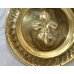 Antique Brass Charger with Fleur de Lys