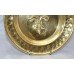 Antique Brass Charger with Fleur de Lys