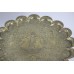 Antique Engraved Brass Tray Table