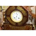 Antique Brass Inlaid Rosewood Mantle Clock