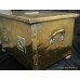Antique Brass Lidded Log Box