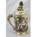 Late 19th c. Capodimonte Lidded Tankard Stein
