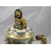 Late 19th c. Capodimonte Lidded Tankard Stein