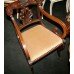 Antique Carved Mahogany Regency Library Armchair