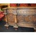 Fine English Antique Carved Oak Coffer Chest
