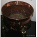 Quality Antique Polished Copper Brass Footed Log Bucket