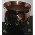 Quality Antique Polished Copper Brass Footed Log Bucket