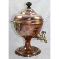 Antique Copper Samovar Hot Water Urn