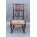 18th c. English Elm Rocking Chair with Rush Seat