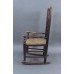 18th c. English Elm Rocking Chair with Rush Seat