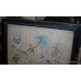 Antique Framed Silk Wall Hanging c.1900