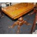 Antique Inlaid Walnut Flip Top Card Games Table