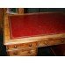 Antique Leather Topped Mahogany Partners Desk