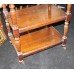 Antique Mahogany Four Tier Dumb Waiter Whatnot Shelves
