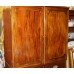 Antique Mahogany Inlaid Linen Press Cupboard Chest of Drawers