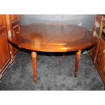 Antique Mahogany Circular Jupe Style Table c.1900