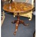 Antique Marquetry Tripod Tilt-top Circular Occasional Table