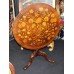 Antique Marquetry Tripod Tilt-top Circular Occasional Table