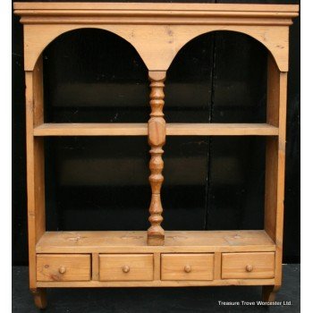 Antique Pine Wall Rack