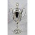 Edwardian Silver Lidded Wrestling Challenge Cup Trophy London 1905