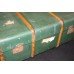 Antique Steamer Luggage Trunk with Wooden Banding c.1910
