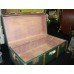 Antique Steamer Luggage Trunk with Wooden Banding c.1910