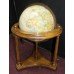Quality Antique Style Floor 16 in Globe on Carved Wood Stand