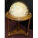 Quality Antique Style Floor 16 in Globe on Carved Wood Stand