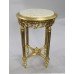 Antique Style Circular Marble Topped Giltwood Lamp Table