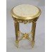 Antique Style Circular Marble Topped Giltwood Lamp Table