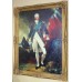 Impressive Portrait of Admiral Nelson Oil on Canvas Set in Gilt Frame