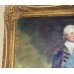 Impressive Portrait of Admiral Nelson Oil on Canvas Set in Gilt Frame