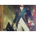 Impressive Portrait of Admiral Nelson Oil on Canvas Set in Gilt Frame