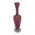 Antique Early 19th c. Gilded Cranberry Glass Vase