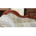 Antique Victorian Carved Walnut Upholstered Chaise Longue
