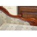 Antique Victorian Carved Walnut Upholstered Chaise Longue