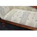 Antique Victorian Carved Walnut Upholstered Chaise Longue