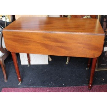 Antique Mahogany Victorian Pembroke Drop Leaf Table