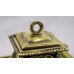 Antique Victorian Polished Brass Inkwell