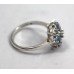 Fine Aquamarine & Diamond Cluster Ring