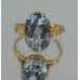Vintage 18ct Gold Aquamarine Ring – Hallmarked London, 1988