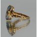 Vintage 18ct Gold Aquamarine Ring – Hallmarked London, 1988